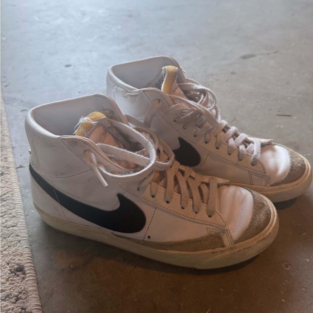 Women’s white Nike blazers